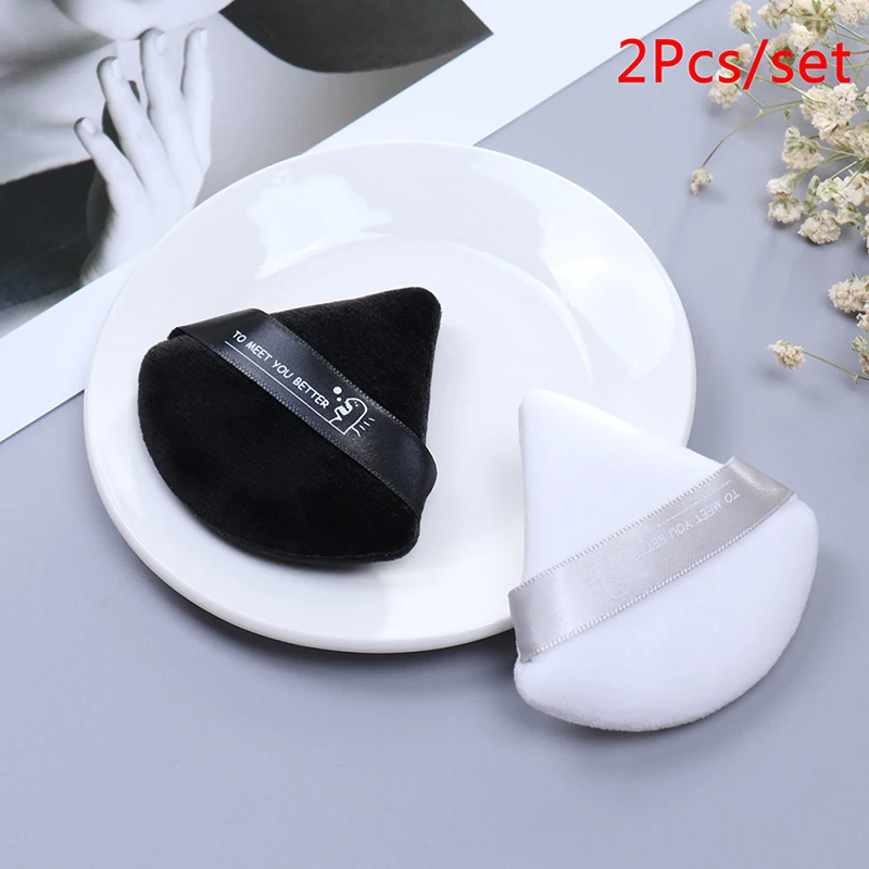 1 шт./2 шт. косметическая губка спонж для макияжа Треугольники бархат тональный