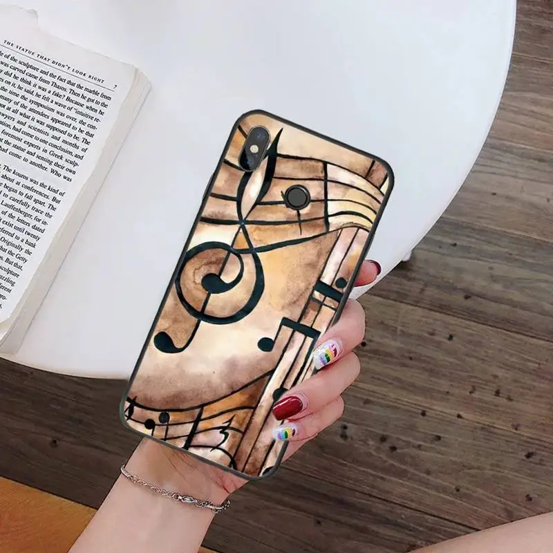 

Musical Notes Violin Classical Music logo high quality Phone Case shell For Xiaomi Redmi note 7 8 9 t k30 max3 9 s 10 pro lite