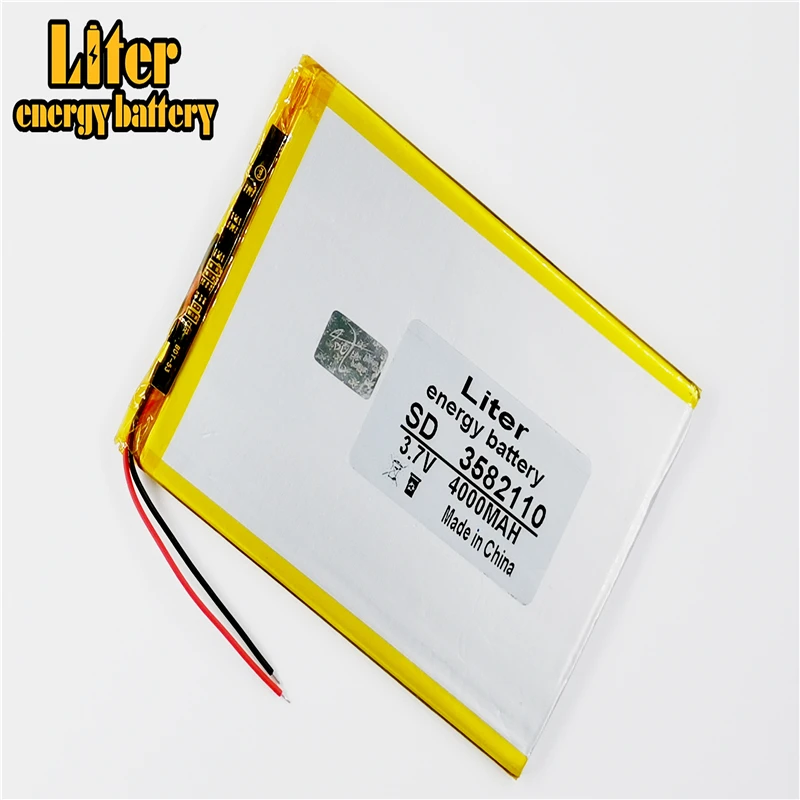 3582110 4000mAh 3 7 V Новый планшетный ПК аккумулятор все марки плоской панели
