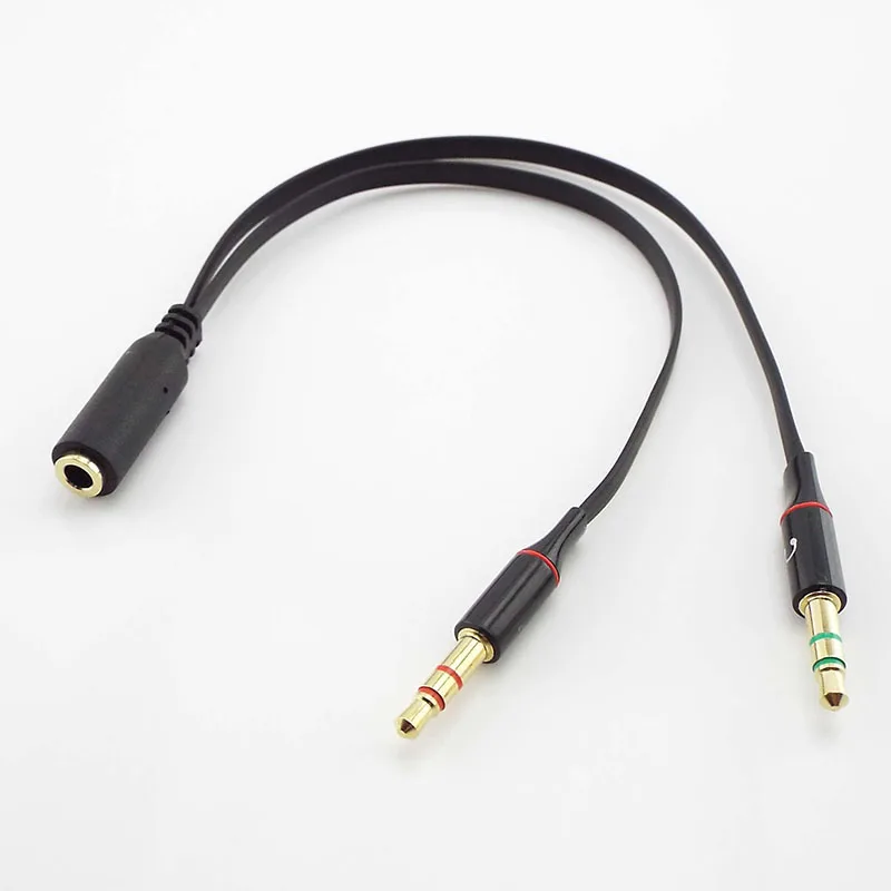 

Адаптер для наушников 3,5 мм, разветвитель для наушников с аудио разъемом «мама» на 2 штекера, внешний адаптер для ноутбука, ПК, кабель Aux L1