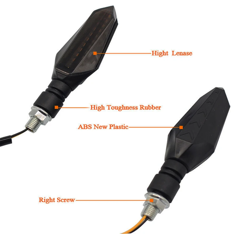 4 шт. мотоциклетные янтарные поворотники светящиеся мигалки мигающий индикатор