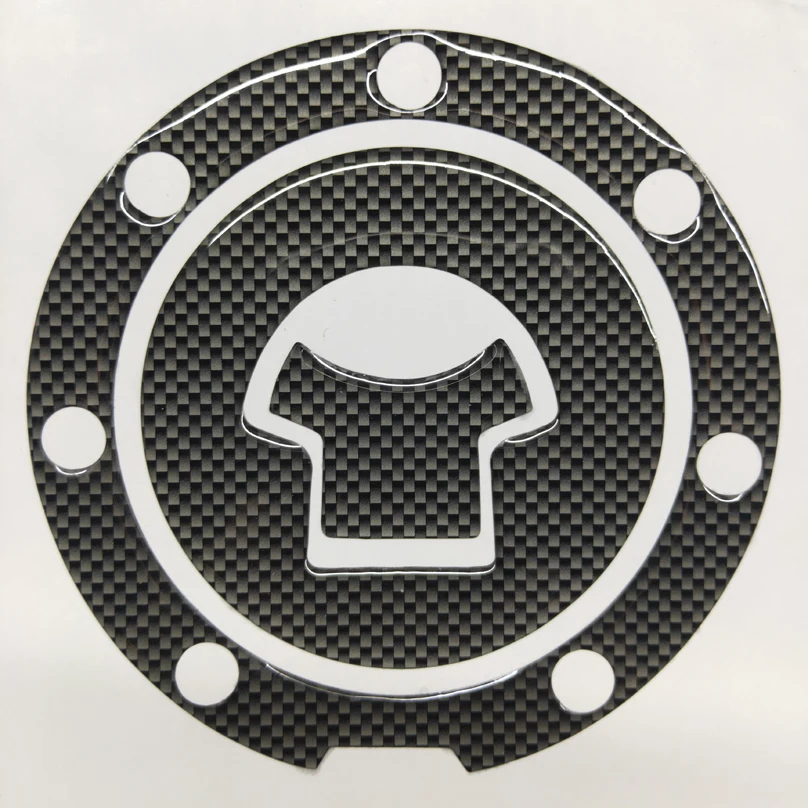Наклейка на крышку топливного бака защитная 3d пленка из углеродного волокна для