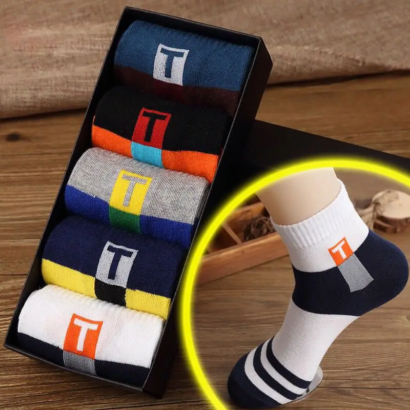 Серия еды новый десерт креативный узор в трубке пончики мужские носки крутые