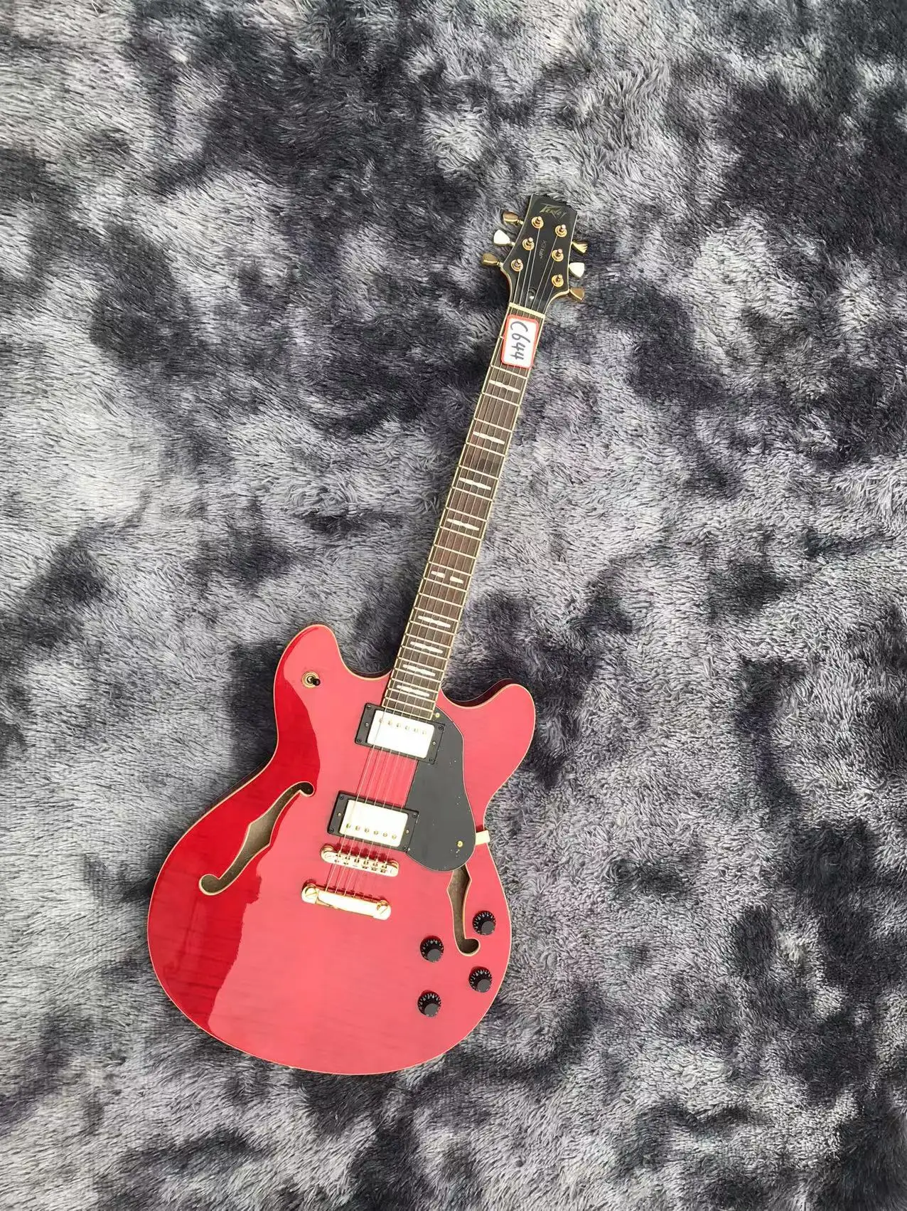 

Genuine ES-335 Style Luna Electric Jazz Guitar (Not New) F-Hole Original Accessory Discount in Stock Free Shipping C644