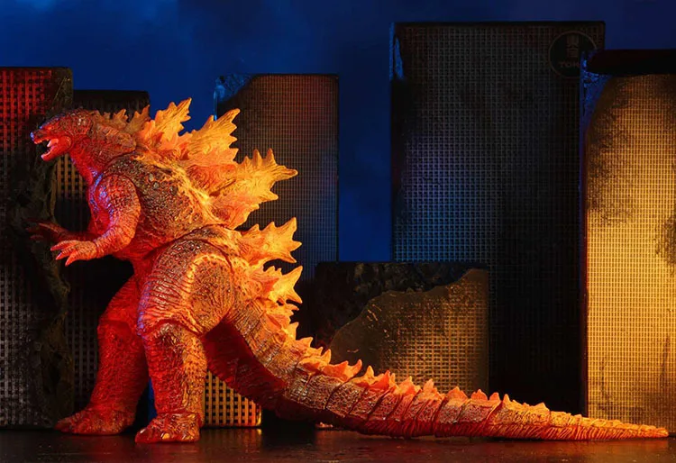 NECA Red Fire burn Gojira Сочлененная ПВХ экшн фигурка Коллекционная модель игрушки|Игровые