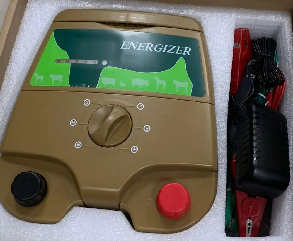Мощность до 40 км Электрический забор Energizer зарядное устройство для лошади овец крупного рогатого скота коровы электрическое ограждение портативный дизайн