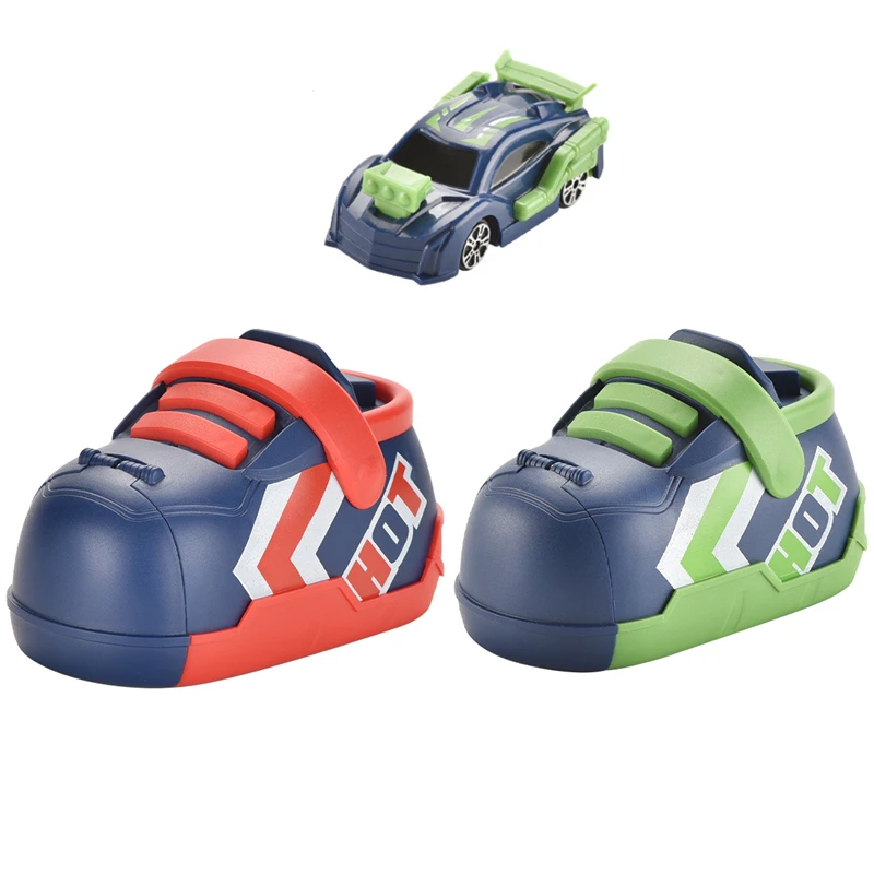 

Children's Catapult Car Toys Ejection Car Running Shoes Interactive Game Inertia Vehicle Competitive Toys For Children Kids Boys
