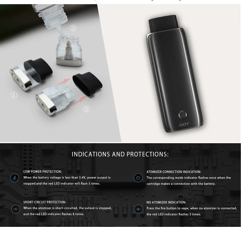 

3pcs 6pcs/lot PODS for IJOY NEPTUNE KIT 1.8ml Replacement Cartridge 1.2ohm Coil Top Refill Vape Atomizer