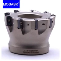 mosask exn03r cnc fast feeding lathe machining alloy end mill lnmu double side carbide insert milling cutter