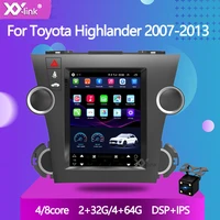 9 7 tesla style android 10 0 gps 4g car stereo navi for toyota highlander 2007 2013 autoradio audio multimedia player no 2 din