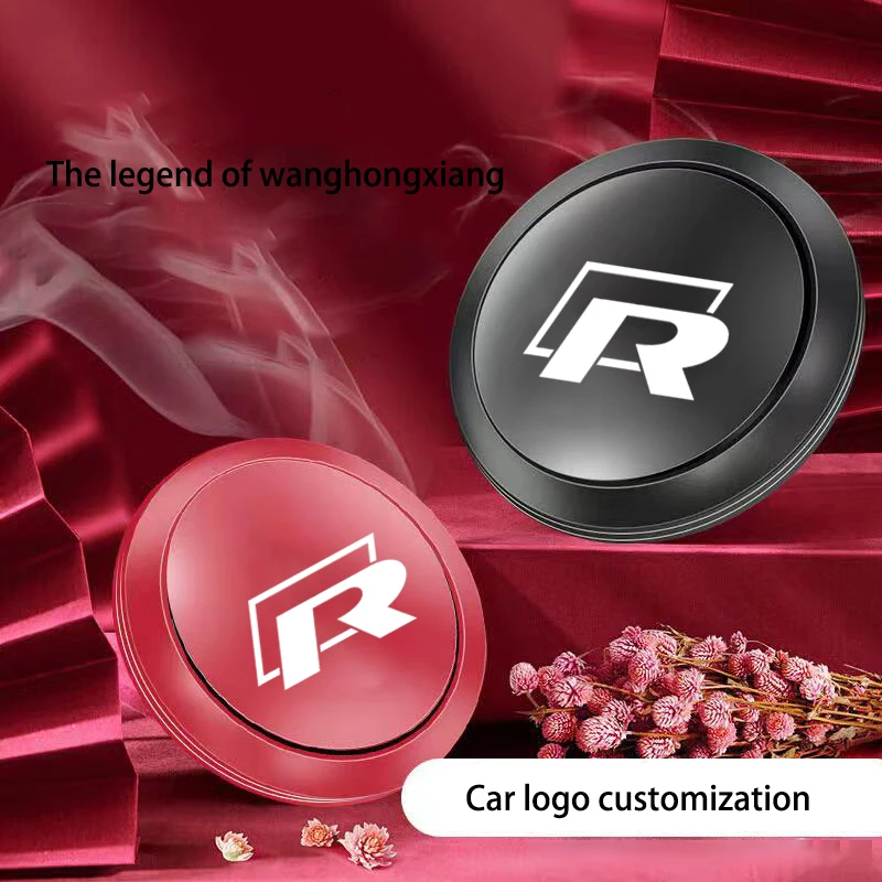 Car Air Freshener Flying saucer Perfume Fresh Car-style For VW R logo t5 polo golf mk7 mk6 mk5 cc Aromatherapy Accessories | Автомобили и