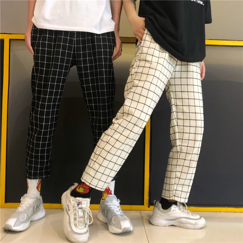 Heydress винтажные лоскутные брюки Харадзюку женские мужские брюки эластичные брюки с высокой талией корейские повседневные Прямые брюки