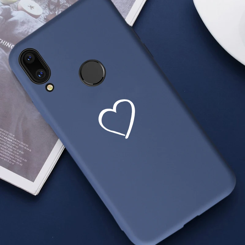 Love 1 blue case Силиконовый чехол для huawei Honor 20 10 8 9 Lite Pro 8X 8A 8S Чехол P20 P30 Lite Pro P smart mate 20 lite Coque Love Simple - Цвет: Love 1 blue case
