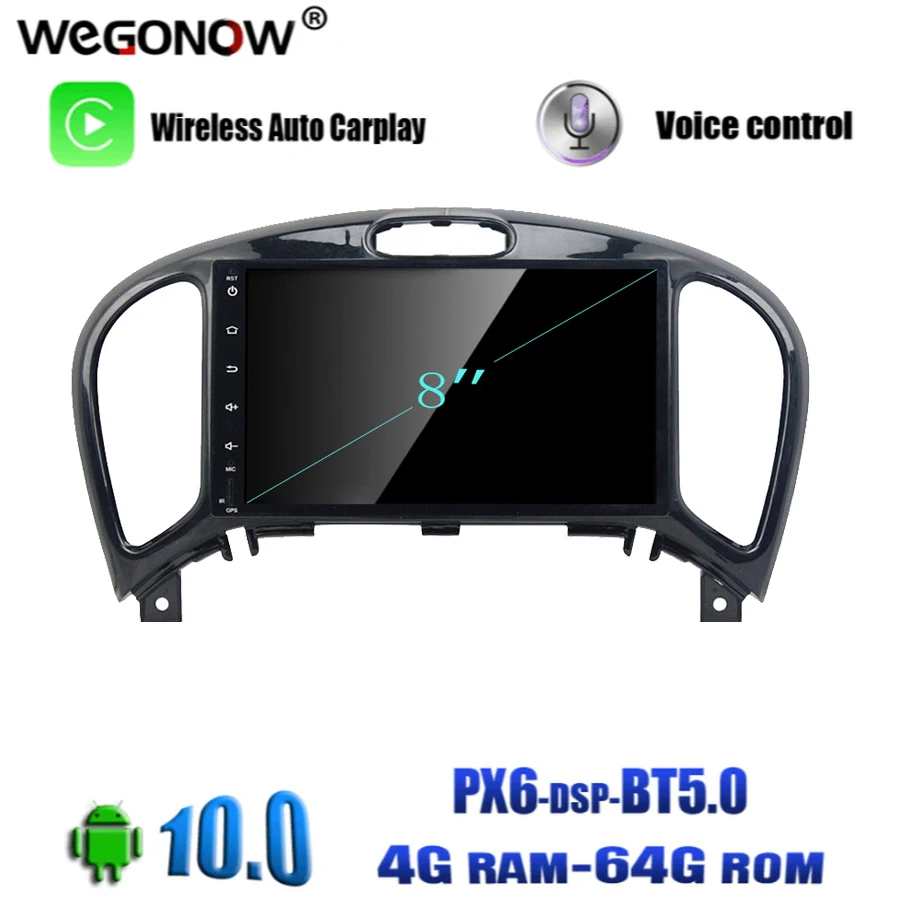 Автомобильный DVD плеер PX6 IPS DSP Android 10 0 4 Гб ОЗУ 64 8 ядер GPS карта RDS радио Wi Fi Bluetooth 5 4G