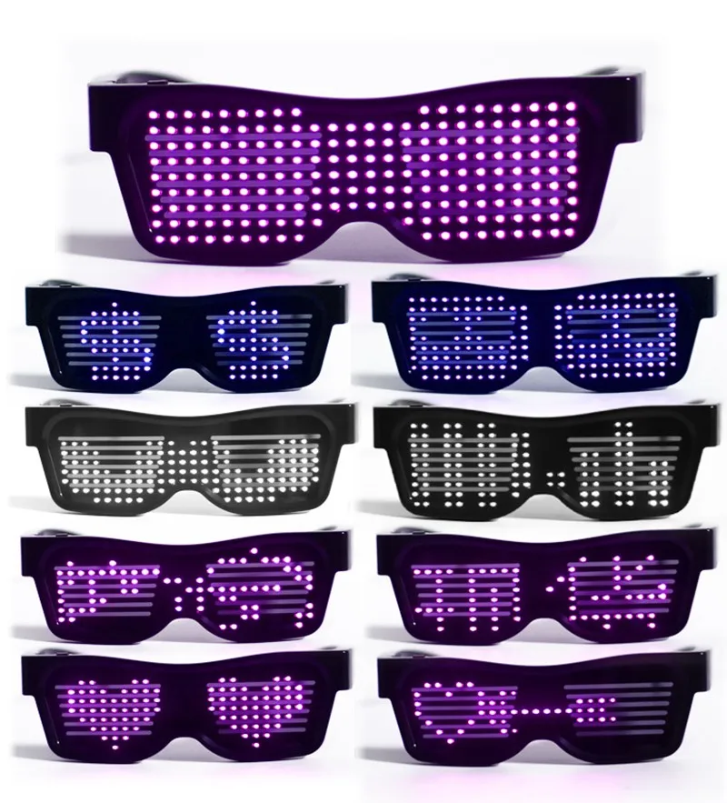 Oculos Led Bluetooth Magic Glass вечерние мигающие стекла es неоновые украшения для бара 2020