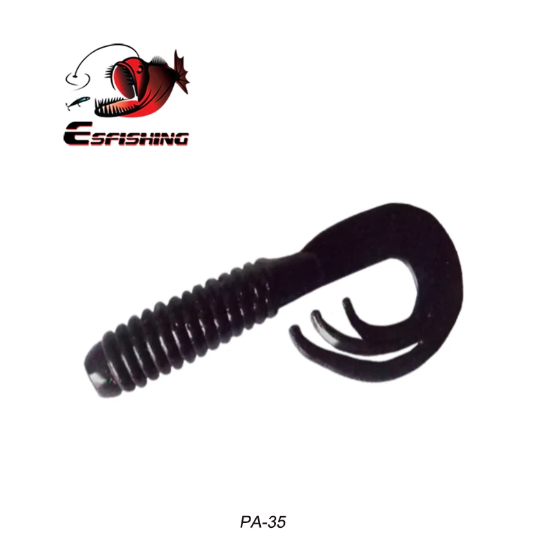 PA35 Esfishing приманка 10 шт. 5 см/1,6 г Esfishing триппле приманки для рыбалки в форме личинок Мягкие силиконовые кренкбейт запах снасти Морская Рыбалка - Цвет: PA35