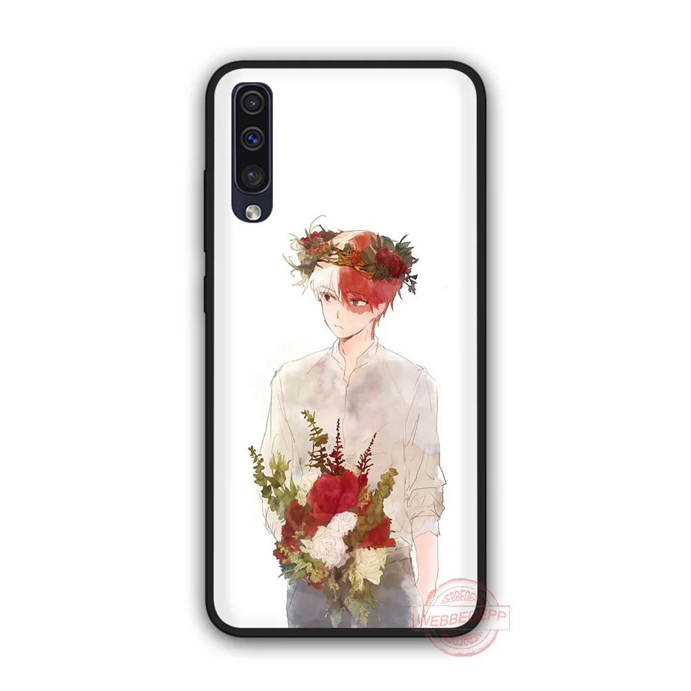 WEBBEDEPP шото Todoroki мягкий чехол для телефона с изображением цветов Samsung A10S A6 7 8 9 A10 20 A40