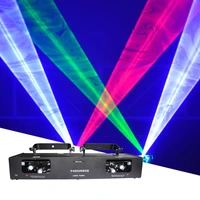 2 heads scanning full color laser light dmx512 dj disco rgb beam laser projector led music party bar club wedding par lights