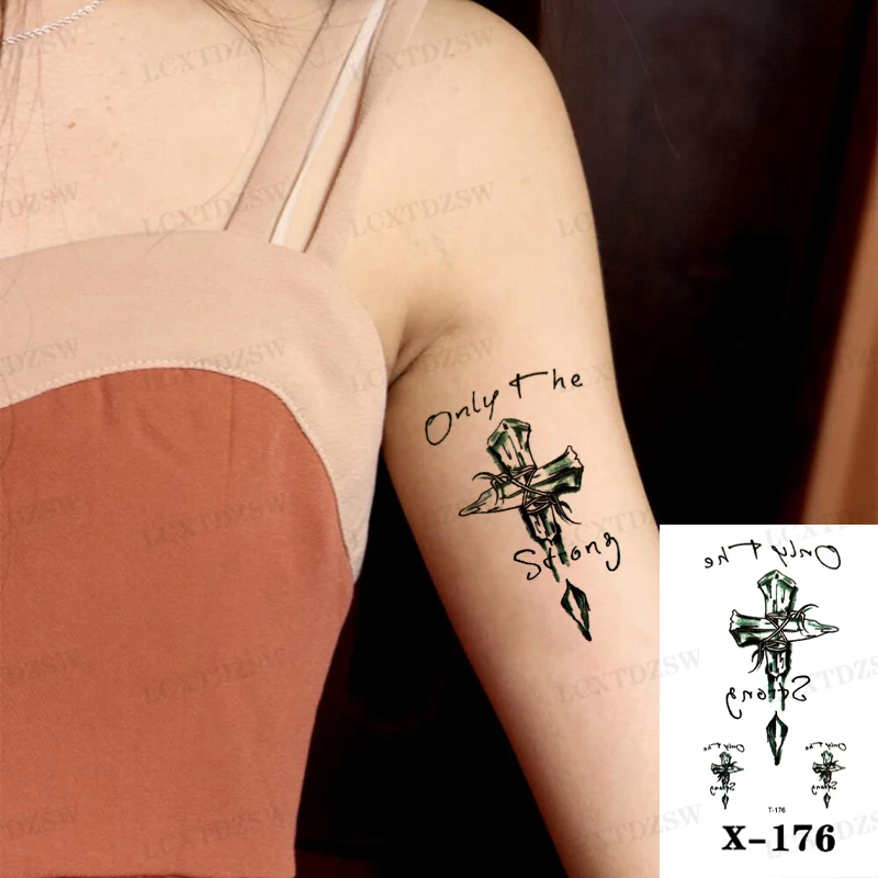 Hand Temporary Tattoo Stickers Flower Pattern Art Flash Sleeve Edges Tattoo Waterproof Body Chest Fake Tattoos For Women Men