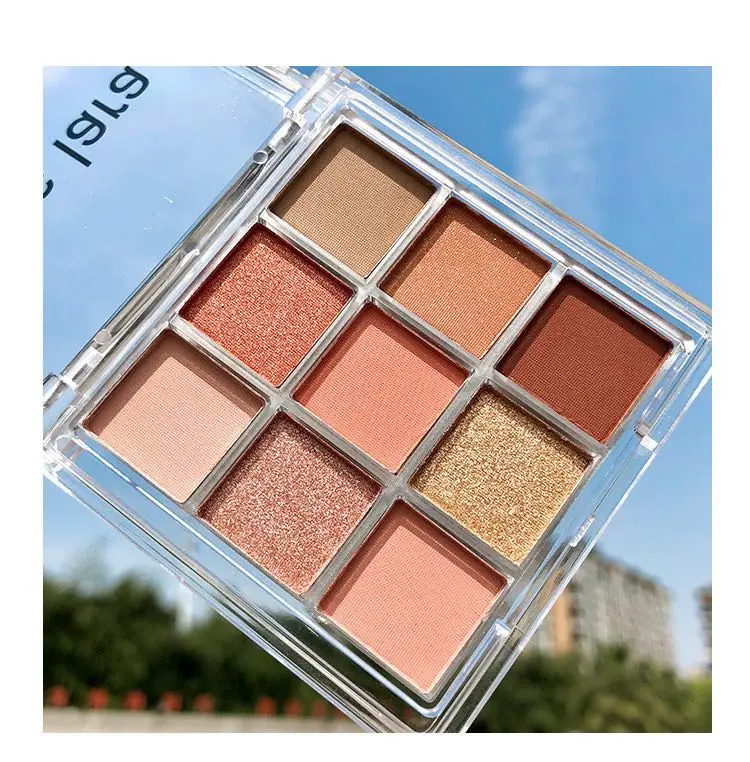 New Arrival Charming Eyeshadow Palette 9 Color Make up Matte Shimmer Pigmented Eye Shadow Powder Beauty Glazed |