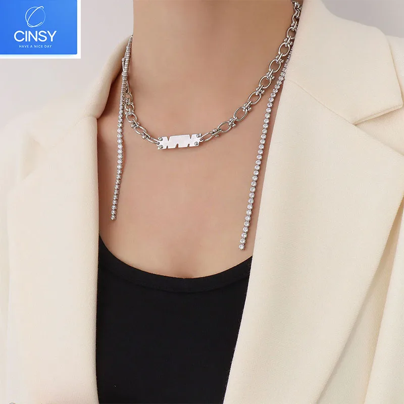 

CINSY Pendants Jewelry For Women Collares Para Mujer Trending Products Chains Necklace For Women Goth Necklaces Necklace Choker