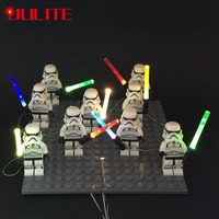 led light lightsaber for figure the force awakens nano diy toys set not included building blocks