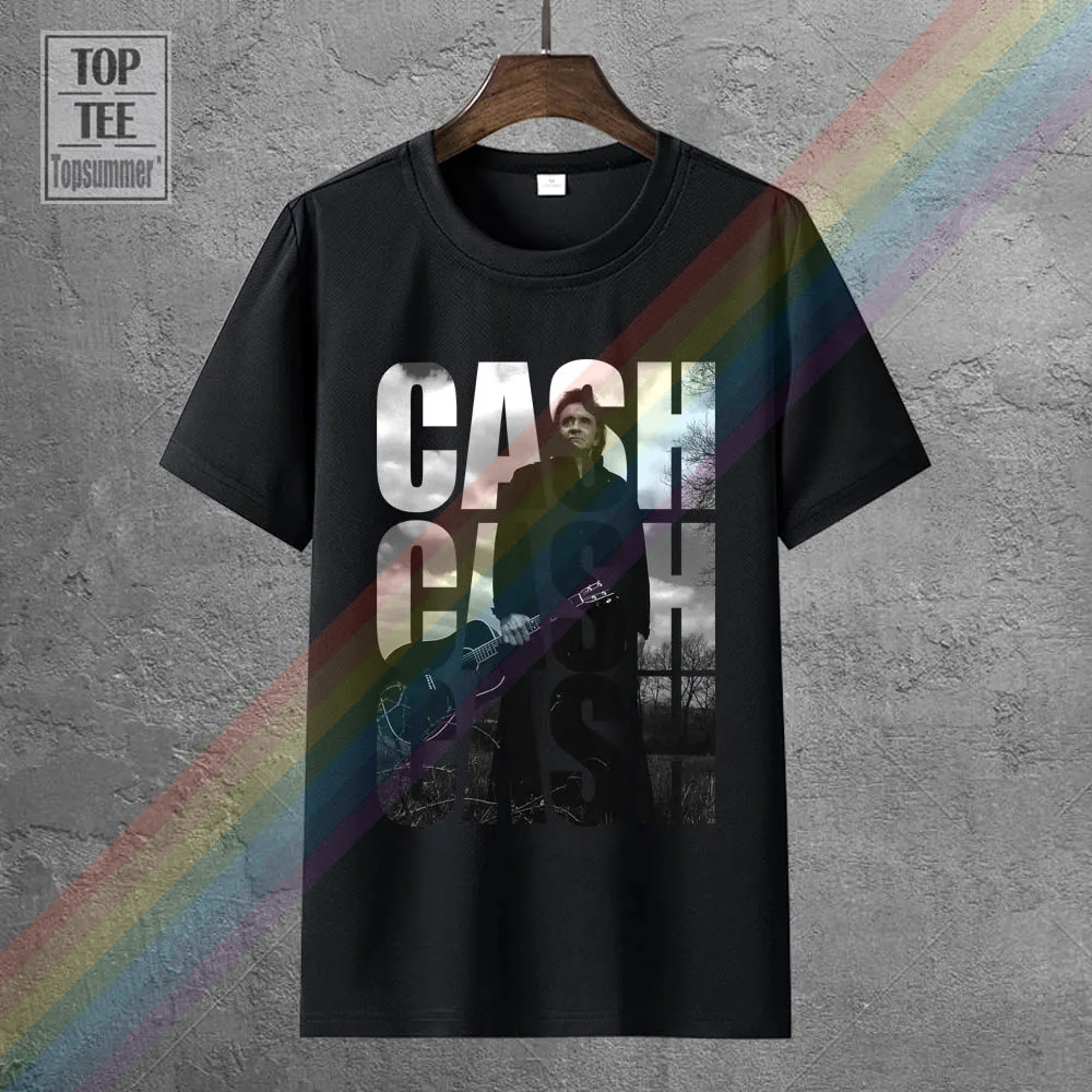 

Johnny Cash Stacked Cash Design Slim Fit T Shirt Brand New Medium Sleeves Cotton T Shirt Fashion Funny Tees Men Short