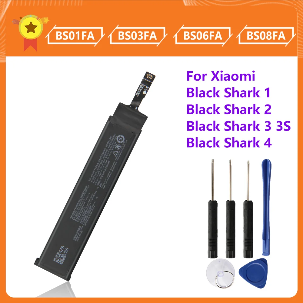 genuine phone battery bs08fa bs06fa bs03fa bs01fa for black shark 1 2 4 pro 3 3s black shark helo replacement battery 4000mah free global shipping