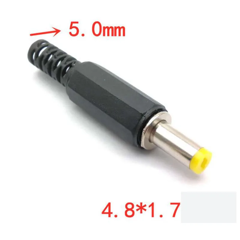 

2/5/10x 4,8 мм x 1,7 мм Штекерный разъем источника питания постоянного тока, разъем адаптера 4,8*1,7 для розетки, штекер «сделай сам» S1