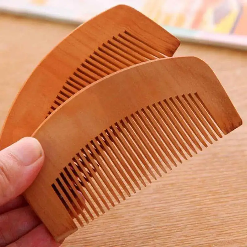 Деревянная расческа для волос из натурального персикового дерева 1 шт. | Красота и