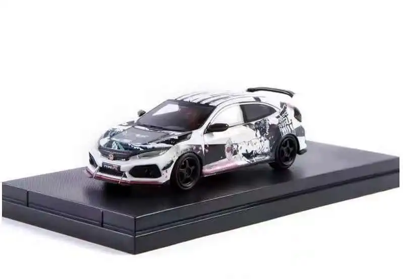 YM модель 1/64 Honda Civic FK8 Type-R в Geisha Ограниченная Коллекция 499 шт. ручная сборка |