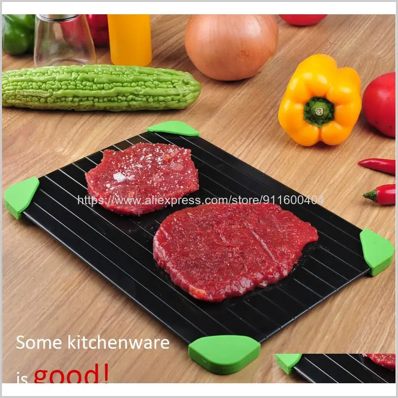 Быстрое размораживание лоток размораживайте Еда Мясо Фрукты быстрая пластина