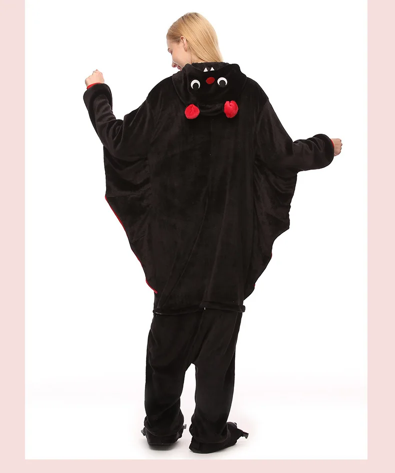 Пижама кигуруми Черная летучая мышь для мальчиков и девочек| |