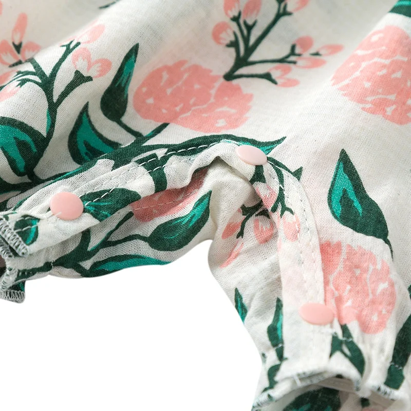 

Toddler Baby Girls Floral Print Flare Sleeve Rompers Kids Jumpsuit Newborn Clothes Baby Summer Girl Romper Clothing