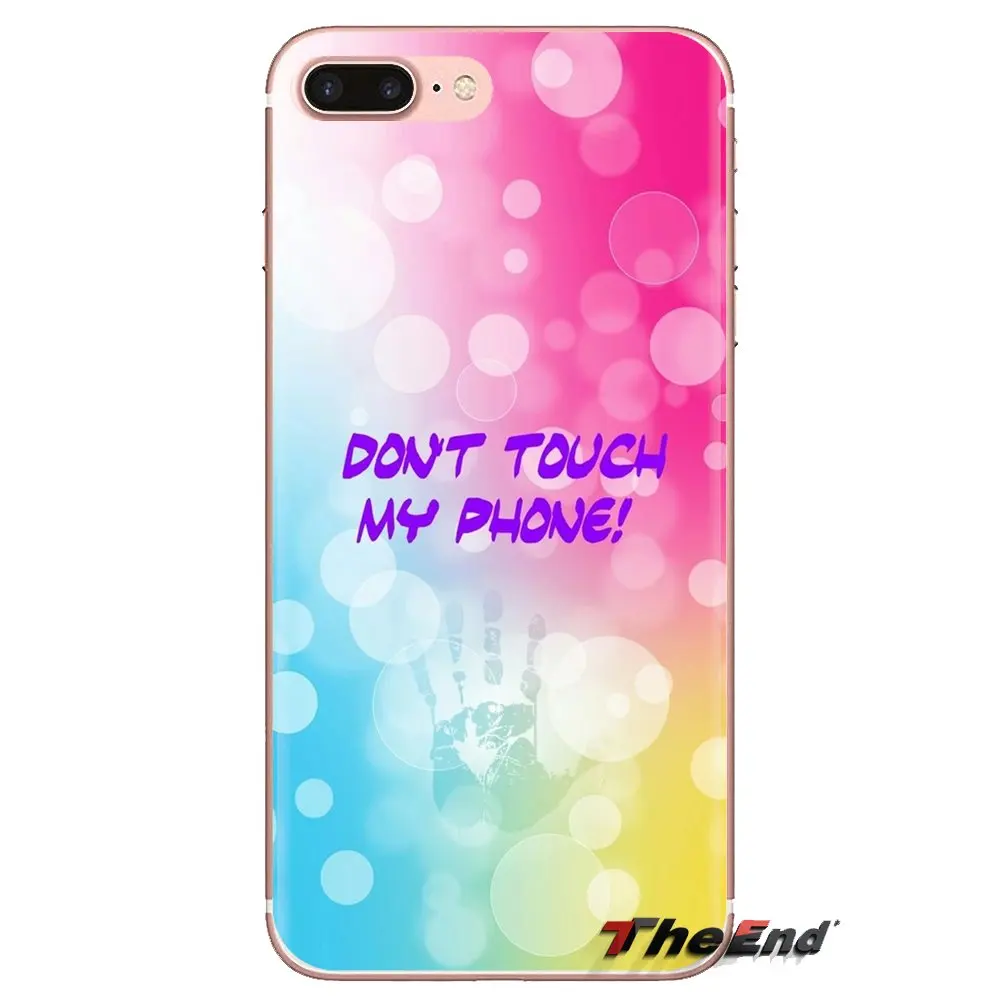 С надписью Don't touch my Чехлы для телефона samsung Galaxy S3 S4 S5 мини S6 S7 край S8 S9 S10 Plus Note 3 4 5 8