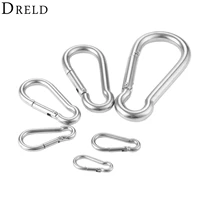 dreld 1pc m4 m5 m6 m8 m10 m12 stainless steel 304 carabiner carbine snap hook clips buckle key lock for maritime