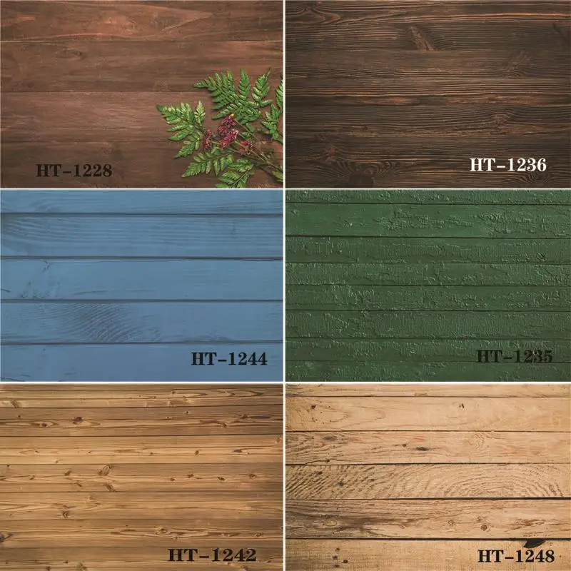 

Vinyl Custom Photography Backdrops Prop Wooden Planks Theme Photography Background #0090
