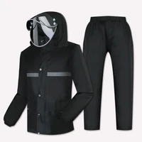 plastic travel plastic pants raincoat jacket adult set waterproof men raincoat long capa de chuva moto waterproof rain 60yy
