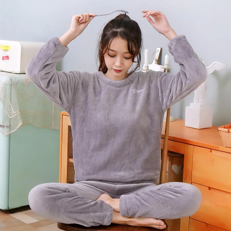 2019 Весенняя Пижама для женщин женская пижама комплект с длинным рукавом и