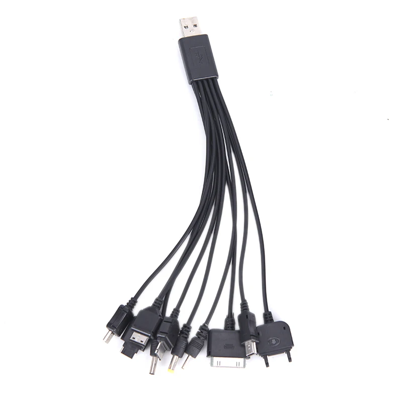 

10 в 1 Многофункциональный USB кабель для передачи данных Универсальный Мульти штырькового шнура Зарядное устройство usb-адаптер жила провода ...