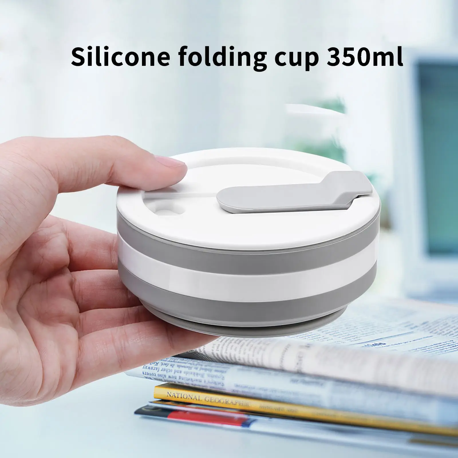 

Hot Folding Silicone Cup Portable Silicone Telescopic Drinking Collapsible Coffee Cup Multi-Function Foldable Silica Mug Travel