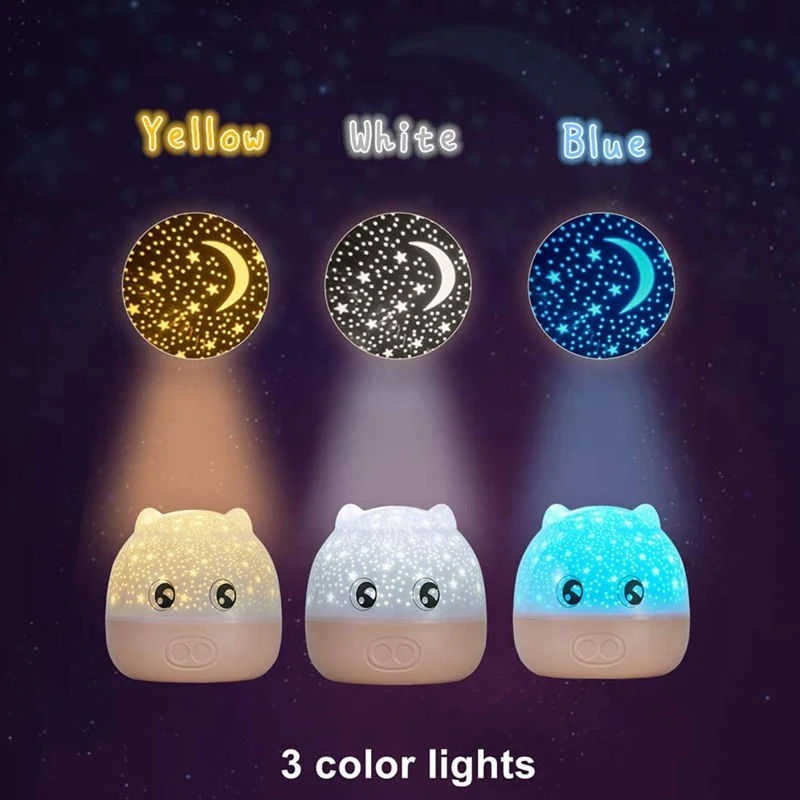 

Bluetooth Music Starry Projector USB LED Night Light for Kids Bedroom and Party Lamp 360 degree Rotating Gift
