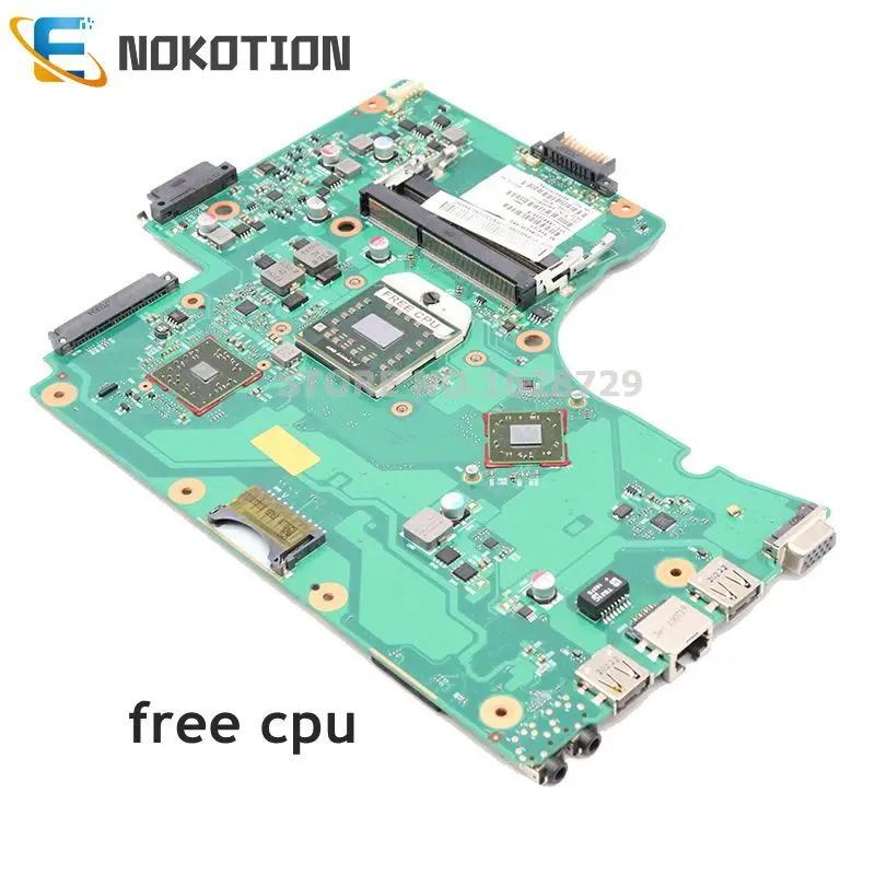 Материнская плата NOKOTION SPS V000225010 PN 1310A2357402 для ноутбука toshiba satellite C650D C655D 6050A2357401 MB A02