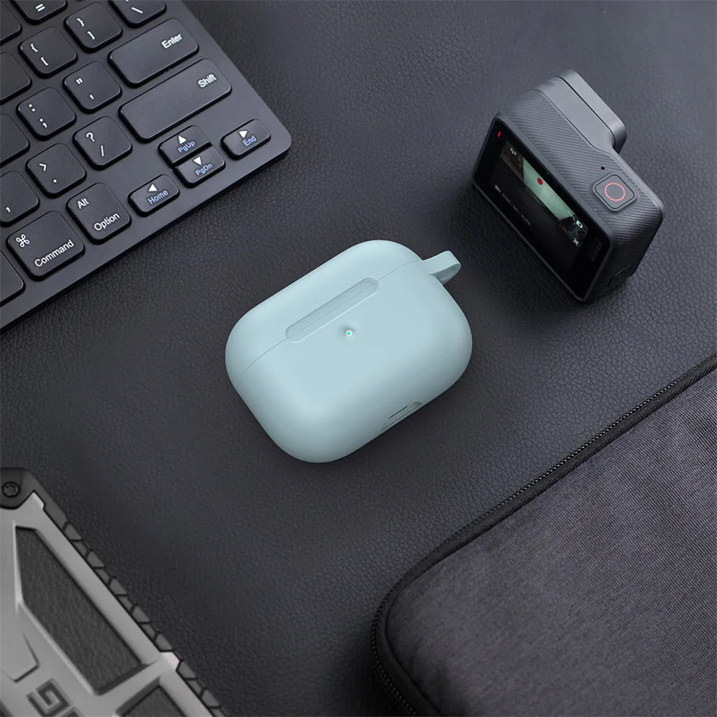Беспроводной зарядный футляр для AirPods Pro 2019 силиконовый чехол с защитой от
