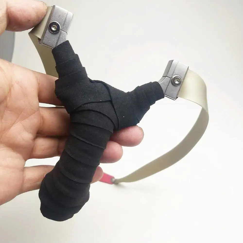 

Customized high-quality stainless steel hunting archery bow adult outdoor sling shooting slingshot with rubber band 2020