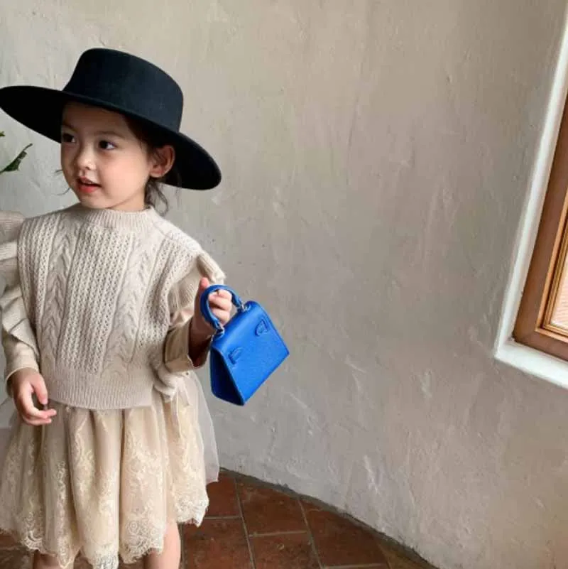 

Cultiseed Baby Girls Korean Sweaters Vest+Long Sleeve Lace Mesh Dress 2pc Sets Clothing Children Kids Autumn Cute Casual Gowns