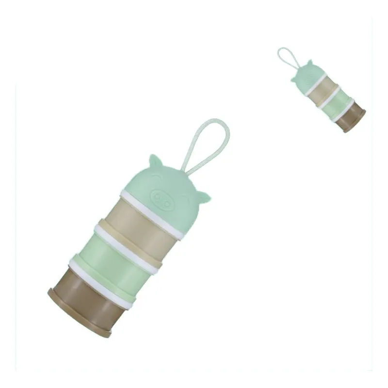 Infant Feeding Milk Powder Bottle Portable Baby Food Storage Container 3 Grid Essential Cereal Cartoon Boxes Practical Box