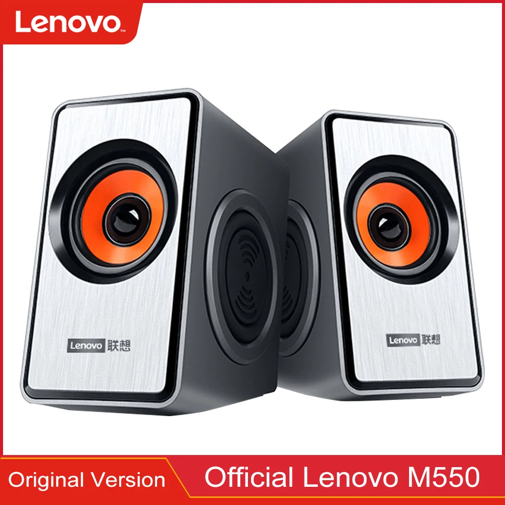 

Lenovo M550 Wired Sound Box USB 3.5mm Jack Computer Speakers Subwoofer Portable Speaker Stereo Soundbar For Gamer PC Desktop TV