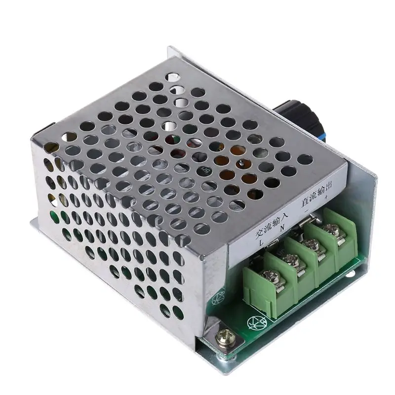 Вход AC 220V Выход DC 10-210V ШИМ контроллер регулятор напряжения 220V DC регулятор скорости двигателя