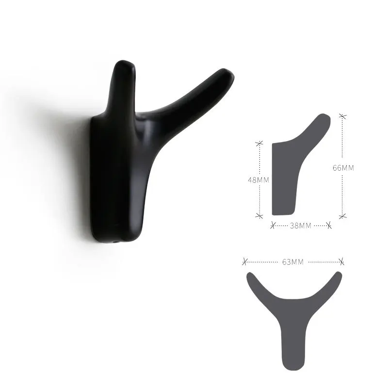 

Modern Metal Clothes Hook Nordic Horn Clothes Bathroom Wardrobe Door Wall Hanging Wall Hanging Hook